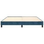 vidaXL Cadre de lit sans matelas bleu foncé 160x200 cm velours