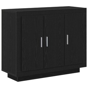 vidaXL Buffet Chêne noir 92 x 35 x 75 cm Bois d'ingénierie