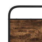 vidaXL Cadre de lit sans matelas chêne fumé 75x190cm bois d'ingénierie
