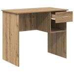 vidaXL Bureau chêne artisanal 90 x 49.5 x 75 cm Bois d'ingénierie