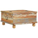 vidaXL Table basse Bois de récupération 70 x 70 x 38 cm