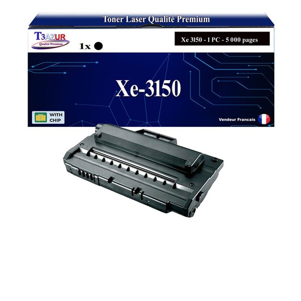 T3AZUR -Toner compatible avec Xerox Phaser 3150  3151 (109R00747) - Noir