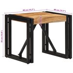 vidaXL Table basse 40x40x35 cm bois massif acacia