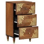 vidaXL Buffet Marron miel Bois massif 40 x 33 x 75 cm Buffet