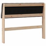 vidaXL Tête de lit capitonnée Taupe 100 cm Pin massif