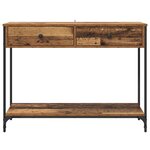 vidaXL Table console Bois Ancien 100 x 34 5 x 75 cm Bois d'ingénierie