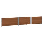 vidaXL Jardinière marron 150x100 cm bois massif de pin