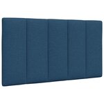 vidaXL Cadre de lit sans matelas bleu 90x190 cm tissu
