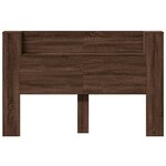 vidaXL Armoire tête de lit avec LED chêne marron 160x16 5x103 5 cm