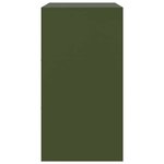 vidaXL Buffet vert olive 67x39x73 cm acier