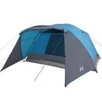 vidaXL Tente familiale avec porche 6 personnes bleu imperméable