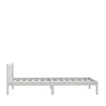 vidaXL Cadre de lit Blanc Bois de pin massif 100x200 cm