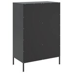 vidaXL Buffet haut noir 68x39x101 5 cm acier