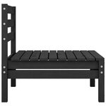 Canapé central de jardin 63 5 x 63 5 x 62 5 cm bois de pin massif noir 02_0013205