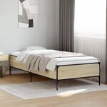 vidaXL Cadre de lit sans matelas chêne sonoma 90x200 cm