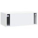 vidaXL Meuble TV mural Blanc 78 5 x 41 x 30 cm Bois d'ingénierie