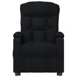 vidaXL Fauteuil Noir Tissu
