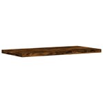 vidaXL Étagères murales 4 Pièces chêne fumé 40x20x1 5cm bois d'ingénierie