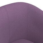 vidaXL Chaise cabriolet avec repose-pied violet tissu