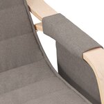 vidaXL Chaise à bascule Taupe Tissu