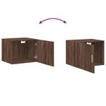 vidaXL Armoire murale chêne marron 50x42 5x40 cm bois d'ingénierie