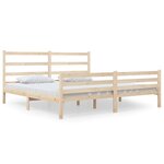 vidaXL Cadre de lit sans matelas bois de pin massif 140x190 cm
