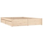 vidaXL Cadre de lit sans matelas avec tiroirs 120x200 cm