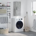 vidaXL Armoire murale gris béton 34 5x34x90 cm