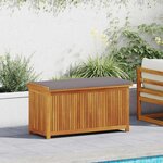 vidaXL Boîte à coussins d'extérieur 113x50x60 5cm bois massif d'acacia