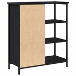vidaXL Buffet Chêne noir 70 x 30 x 80 cm