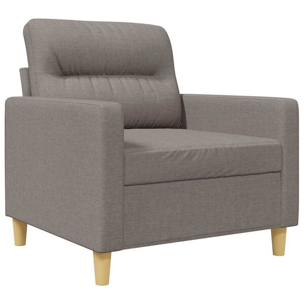 vidaXL Fauteuil Taupe 60 cm Tissu