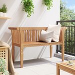 vidaXL Banc 127.5x52x80 cm en bois massif de teck