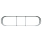 vidaXL Jardinière surélevée Marron 320 x 80 x 44 cm Acier