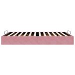 vidaXL Cadre de lit ottoman sans matelas rose 140x190 cm velours