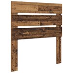 vidaXL Cadre de lit Bois ancien 75 x 190 cm Bois de pin massif