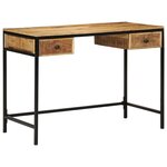 vidaXL Bureau Marron 105 x 50 x 75 cm Bois de manguier massif