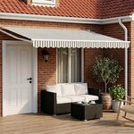 vidaXL Store rétractable manuel avec LEDs 4 5 × 3 m