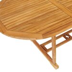 vidaXL Ensemble à manger de jardin 7 Pièces Bois de teck massif