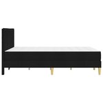 vidaXL Cadre de lit Noir 140 x 190 cm Polyester