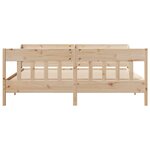 vidaXL Cadre de lit sans matelas 200x200 cm bois massif de pin