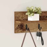 vidaXL Porte-manteau mural Montage mural Bois ancien 60 x 10 5 x 18 cm
