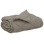 vidaXL Duvet d'été simple Gris clair 240 x 260 cm Microfibre