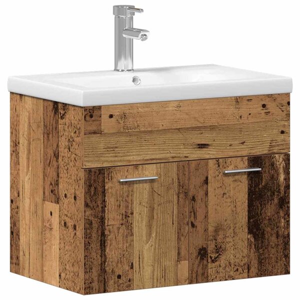 vidaXL Armoire de salle de bain Bois ancien 60 x 38 5 x 46 cm
