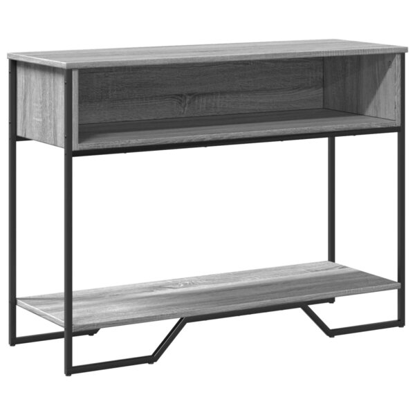 vidaXL Table console sonoma gris 100x35x74 5 cm bois d'ingénierie