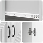 vidaXL Ensemble de Meubles 2 Pièces Blanc brillant 66 x 34 5 x 89 5 cm