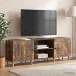 vidaXL Meuble TV 150 x 31 x 50 cm Chêne fumé Bois d'ingénierie