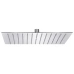 vidaXL Pomme de douche pluie Acier inoxydable 304 30x30 cm Carrée