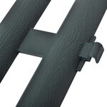 vidaXL Bordures de pelouse 17 Pièces 10 m Vert