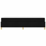 vidaXL Lit à ressorts avec matelas Noir et Blanc 90 x 200 cm tissu