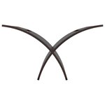 vidaXL Porte-revue en bois sur pied marron